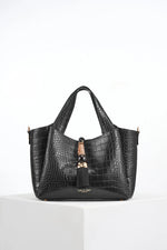 Load image into Gallery viewer, Black Small Etta Tote Bag

