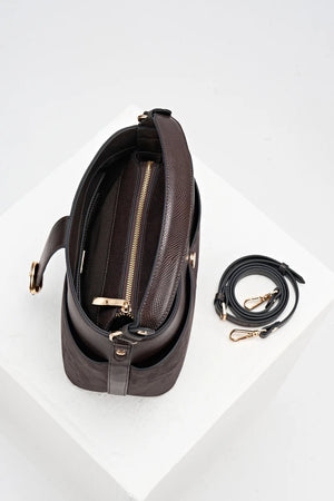Chocolate Indra Bucket Crossbody