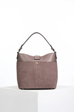 Load image into Gallery viewer, Taupe Indra Bucket Crossbody
