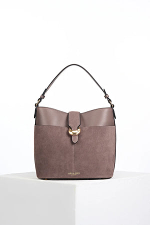 Taupe Indra Bucket Crossbody