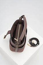 Load image into Gallery viewer, Taupe Indra Bucket Crossbody
