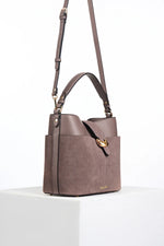 Load image into Gallery viewer, Taupe Indra Bucket Crossbody
