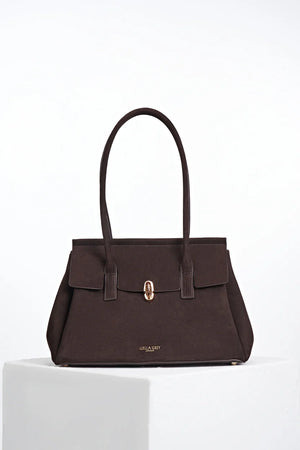 Chocolate Natalia Tote Bag