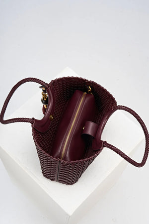 Purple Small Paige Tote Bag