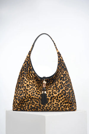 Leopard Slouch Hobo