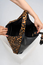 Load image into Gallery viewer, Leopard Slouch Hobo
