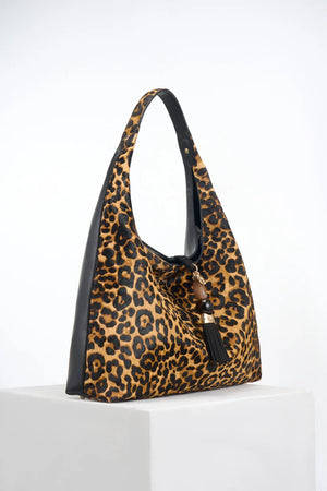 Leopard Slouch Hobo