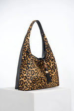 Load image into Gallery viewer, Leopard Slouch Hobo
