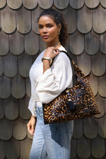 Load image into Gallery viewer, Leopard Slouch Hobo
