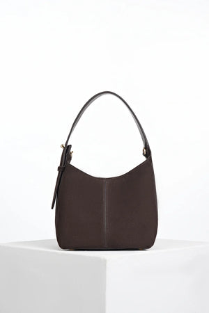 Chocolate Grab Handle Roxanne Bag