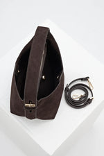Load image into Gallery viewer, Chocolate Grab Handle Roxanne Bag
