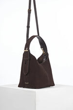 Load image into Gallery viewer, Chocolate Grab Handle Roxanne Bag
