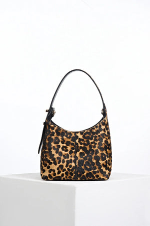 Leopard Grab Handle Roxanne Bag