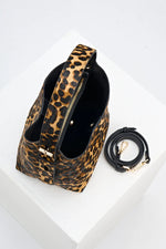 Load image into Gallery viewer, Leopard Grab Handle Roxanne Bag

