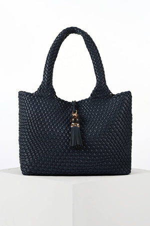 Navy Saskia Tote Bag