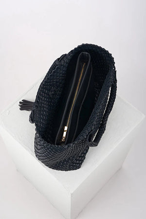 Navy Saskia Tote Bag