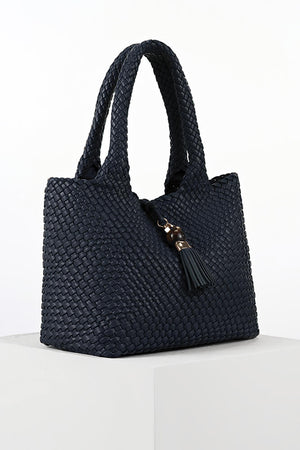 Navy Saskia Tote Bag