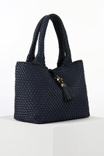 Load image into Gallery viewer, Navy Saskia Tote Bag
