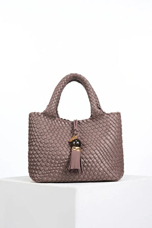 Taupe Suky Woven Crossbody