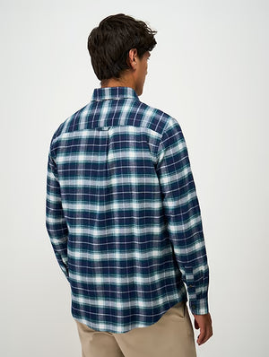 Teal Check Flannel Shirt