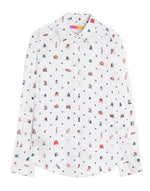 Load image into Gallery viewer, White Mini Ski Print Shirt
