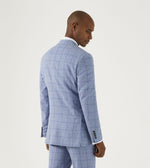 Load image into Gallery viewer, Skopes Sky Blue Check Dudley Jacket Regular Length
