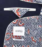 Load image into Gallery viewer, Skopes Navy Harry Textured Jacket Short Length
