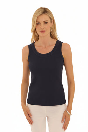 Navy Rib Vest