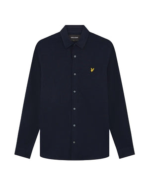Navy Oxford Jersey Shirt