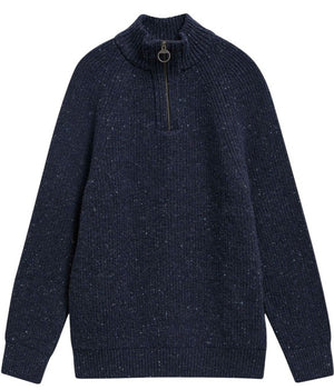 Navy Fleck Half Zip