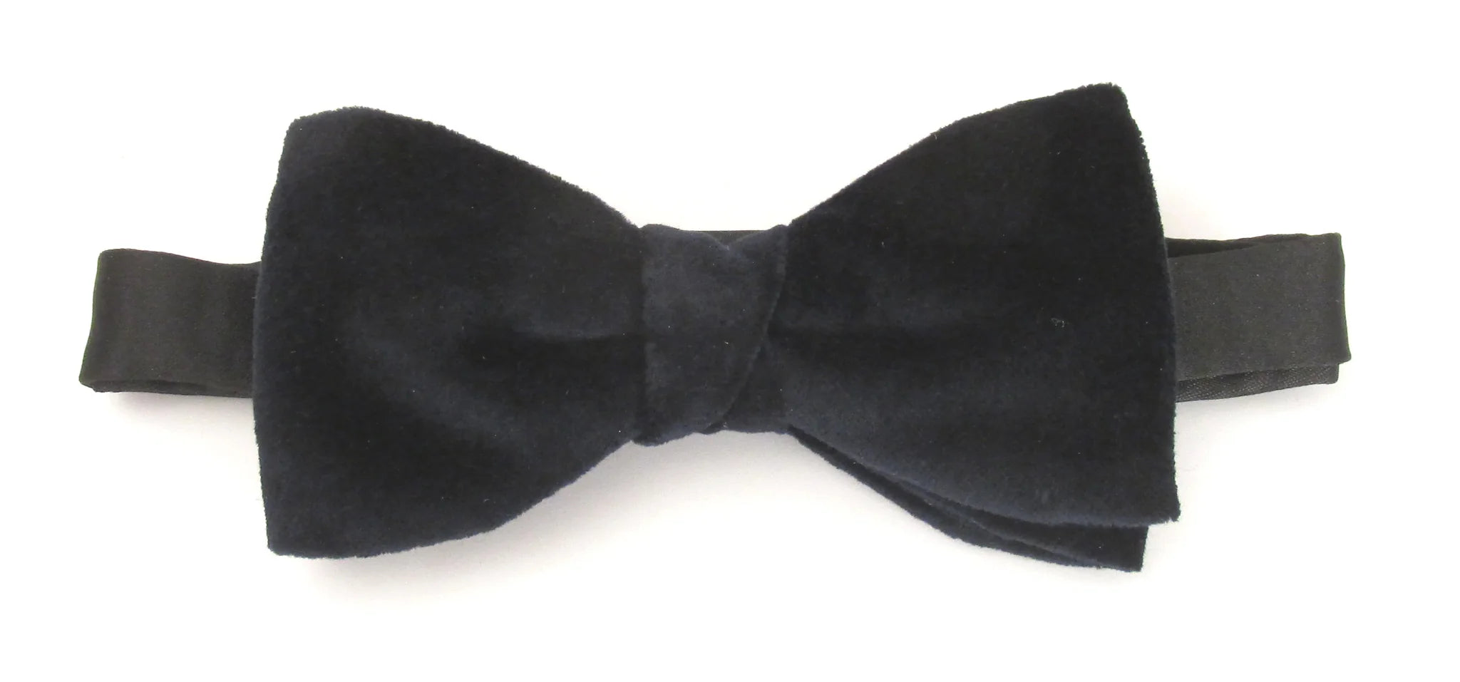 Navy Velvet Bow Tie
