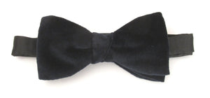 Navy Velvet Bow Tie
