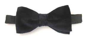 Navy Velvet Bow Tie
