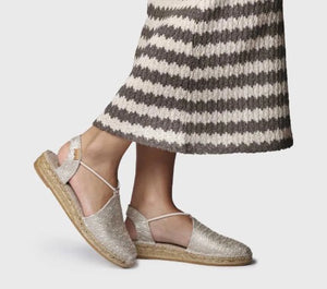 Gold Espadrilles
