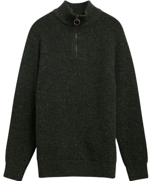 Olive Fleck Half Zip