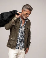 Load image into Gallery viewer, Khaki Linen Overshirt
