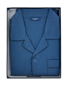 Navy Twill Pyjama Set