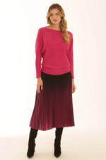 Load image into Gallery viewer, Pink Ombre Pleated Skirt
