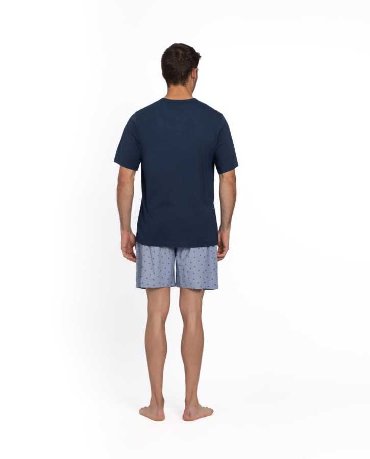 Navy T-Shirt Pyjama Set