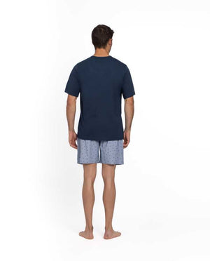 Navy T-Shirt Pyjama Set