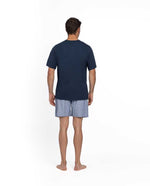Load image into Gallery viewer, Navy T-Shirt Pyjama Set
