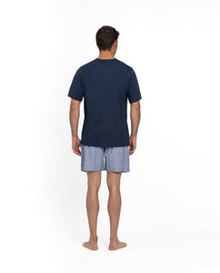 Navy T-Shirt Pyjama Set