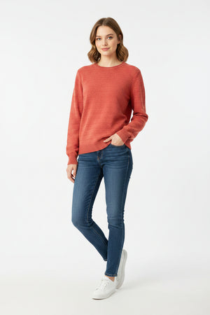 Red  Henny Textured Knit