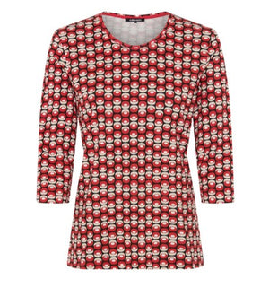 Red Edda Printed Top