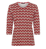 Load image into Gallery viewer, Red Edda Printed Top
