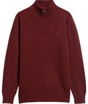 Rust Lambswool Half Zip