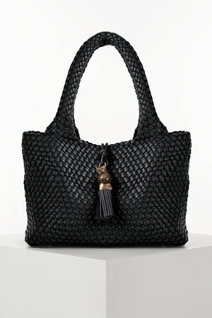 Black Saskia Tote Bag