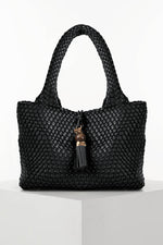 Load image into Gallery viewer, Black Saskia Tote Bag
