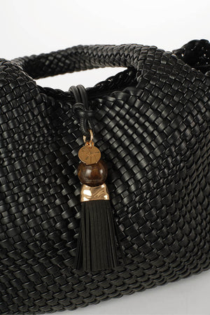 Black Saskia Tote Bag