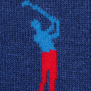 Bamboo Golfer Socks Blue